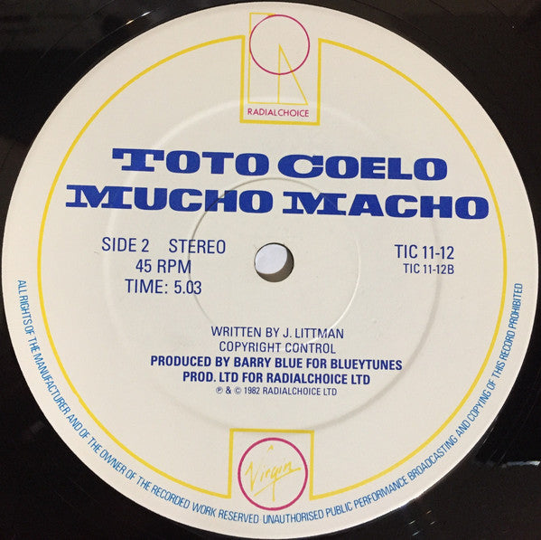 Toto Coelo : Dracula's Tango (Sucker For Your Love) (12")