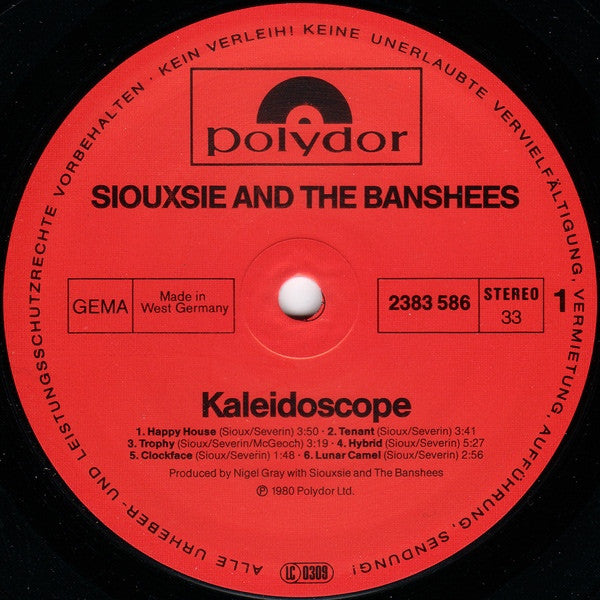 Siouxsie And The Banshees* : Kaleidoscope (LP, Album, RE)