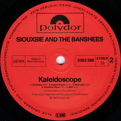 Siouxsie And The Banshees* : Kaleidoscope (LP, Album, RE)