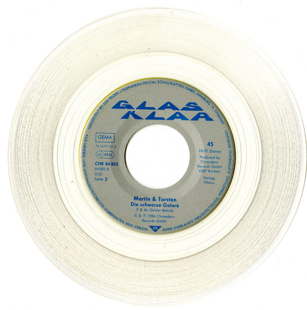Martin & Torsten : Tränen (7", Single, cle)