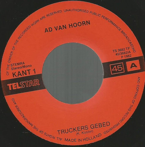 Ad van Hoorn : Truckers Gebed (7", Single)
