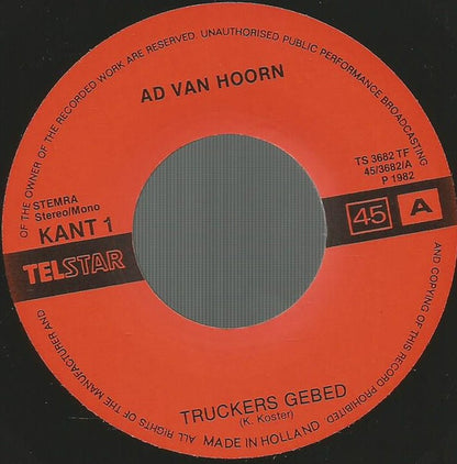 Ad van Hoorn : Truckers Gebed (7", Single)