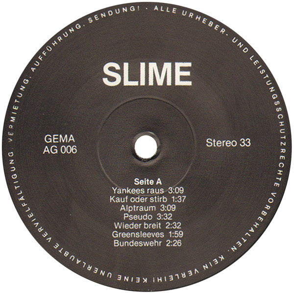 Slime : Yankees Raus (LP, Album)