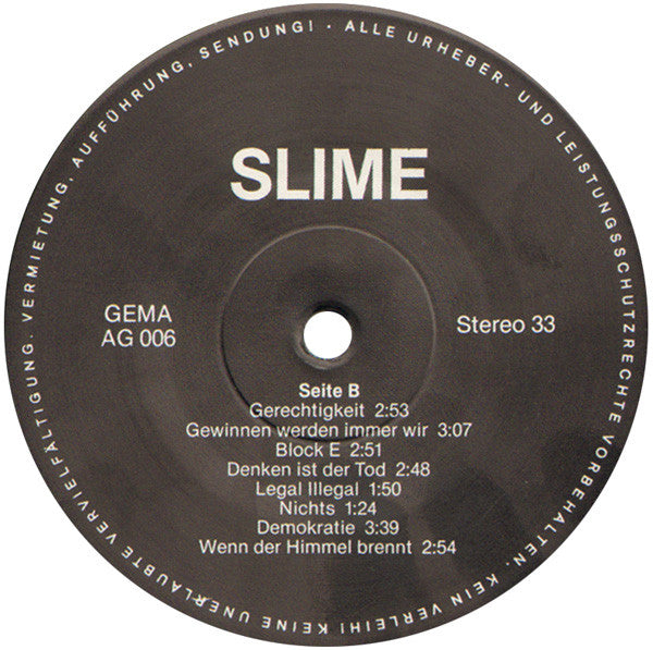 Slime : Yankees Raus (LP, Album)