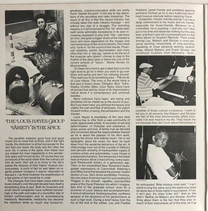 The Louis Hayes Group : Variety Is The Spice (LP, Album)