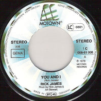 Rick James : You And I (7", Single)