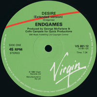 Endgames : Desire (12", Single, Ltd)