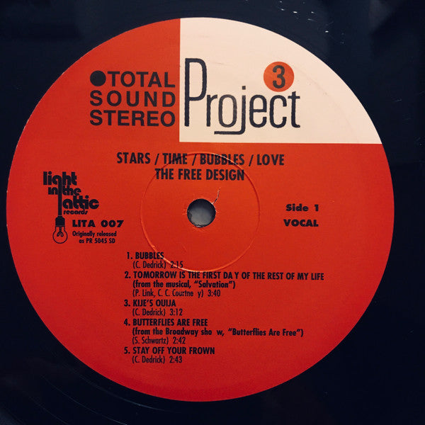 The Free Design : Stars / Time / Bubbles / Love (LP, Album, RE, RM, 180)