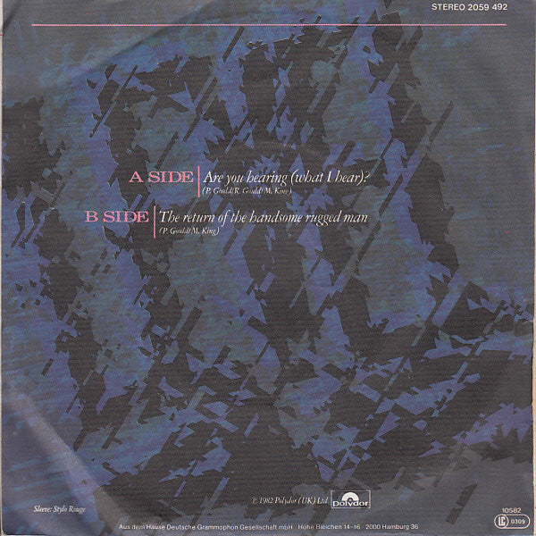 Level 42 : Are You Hearing (What I Hear)? (7", Single)