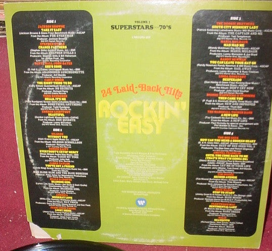 Various : Rockin' Easy - 24 Laid-Back Hits (2xLP, Comp, PRC)