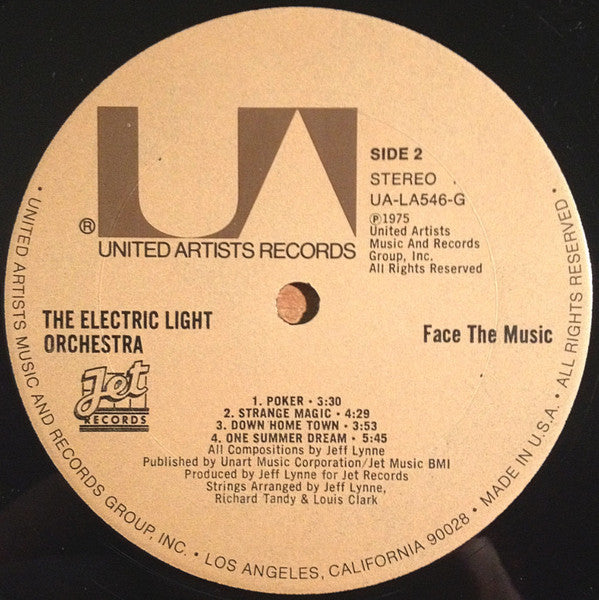 Electric Light Orchestra : Face The Music (LP, Album, Ter)