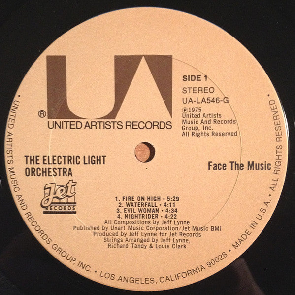 Electric Light Orchestra : Face The Music (LP, Album, Ter)