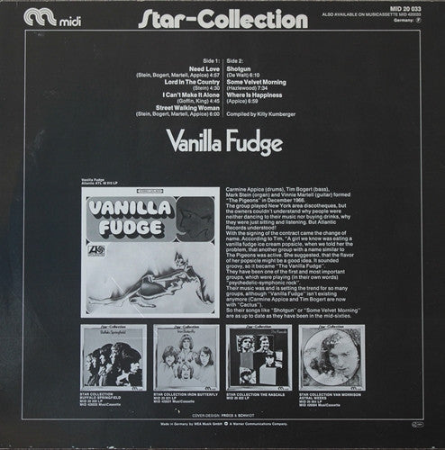 Vanilla Fudge : Star-Collection (LP, Comp, RE)