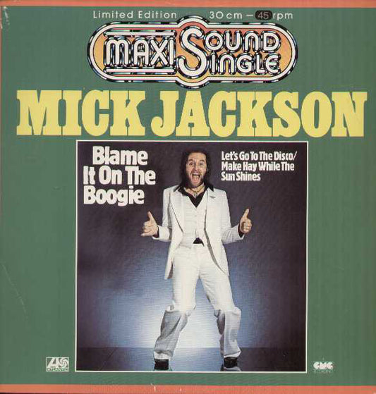 Mick Jackson : Blame It On The Boogie (12", Maxi, Ltd, Red)