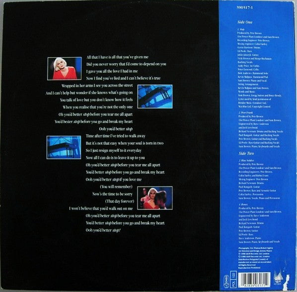 Sam Brown : Stop! (12", Maxi)