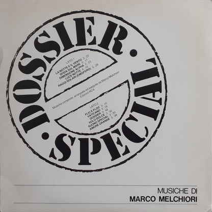 Marco Melchiori : Dossier Special (LP)