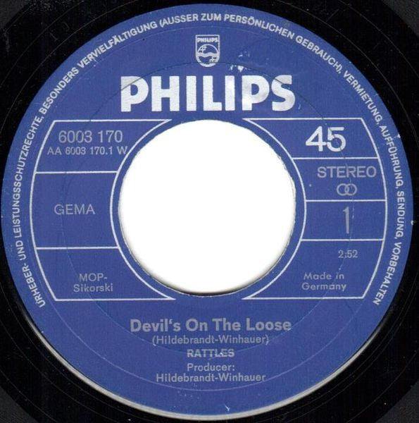 Rattles* : Devil's On The Loose (7", Single)