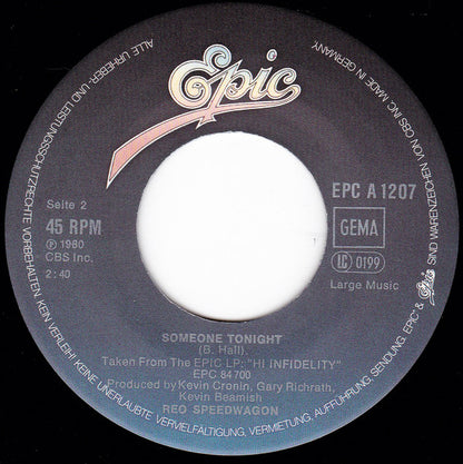 REO Speedwagon : Take It On The Run (7", Single)