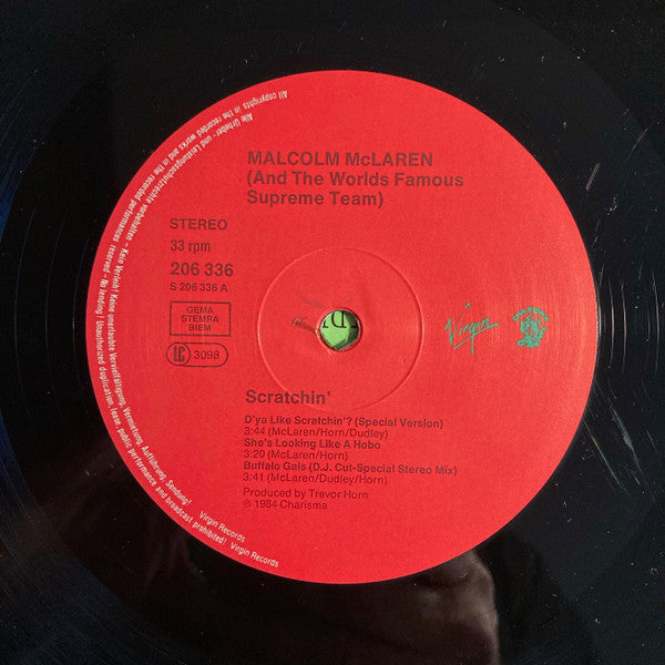 Malcolm McLaren And The World's Famous Supreme Team Show* : Scratchin (LP, Album, Mixed)