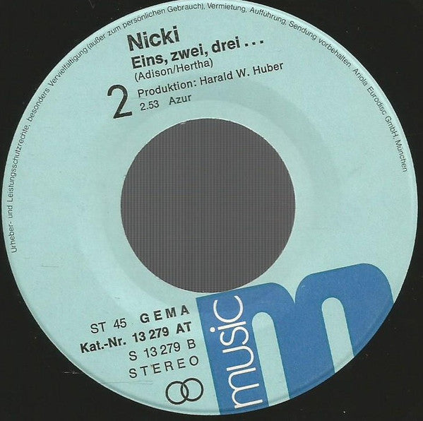 Nicki (8) : Abra-Cadabra (7", Single)