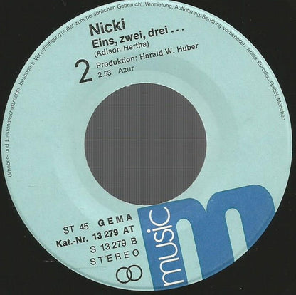 Nicki (8) : Abra-Cadabra (7", Single)