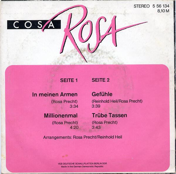 Cosa Rosa : Cosa Rosa (7", EP)