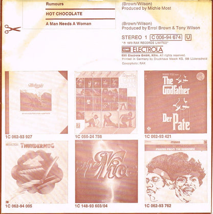 Hot Chocolate : Rumours (7", Single)