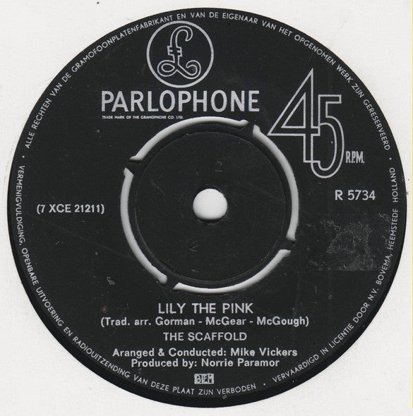 Scaffold : Lily The Pink (7", Single, Bla)