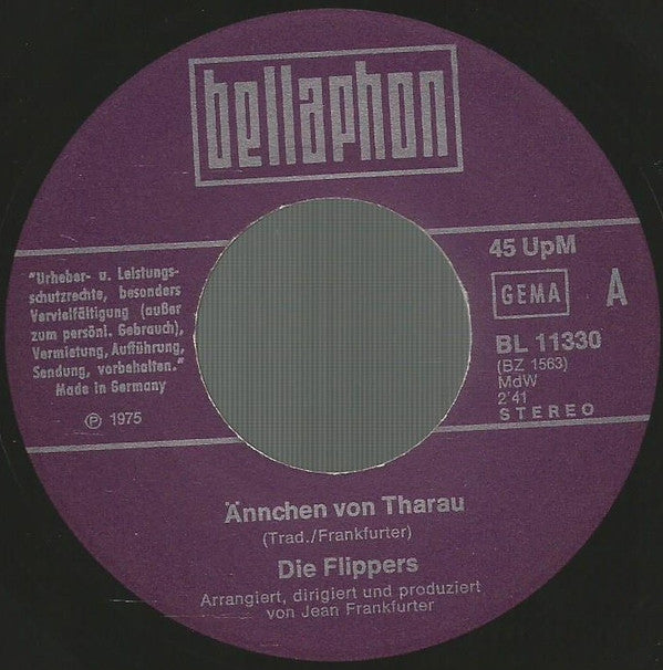 Die Flippers : Ännchen Von Tharau (7", Single)
