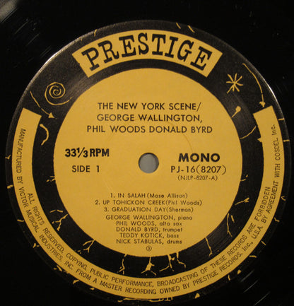 George Wallington Quintet Featuring Phil Woods, Donald Byrd : The New York Scene (LP, Album, Mono, RE)