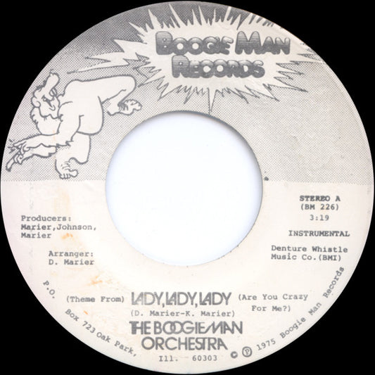 The Boogie Man Orchestra : (Theme From) Lady, Lady, Lady (Are You Crazy For Me?) (7")