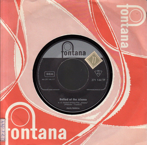 Marty Robbins : Ballad Of The Alamo (7", Single)