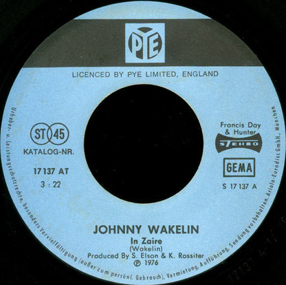 Johnny Wakelin : In Zaire (7", Single)