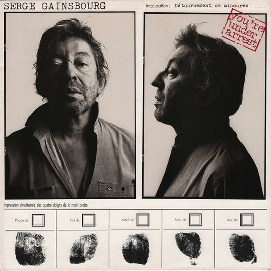 Serge Gainsbourg : You're Under Arrest (LP, Album)