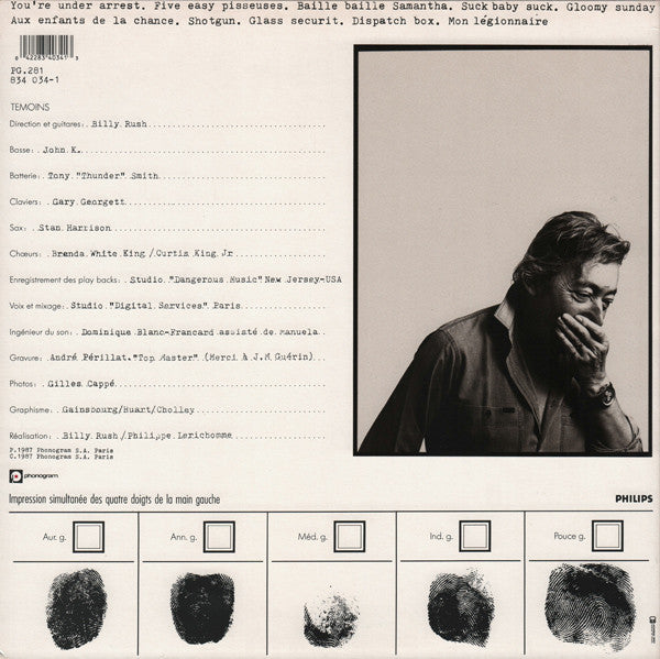 Serge Gainsbourg : You're Under Arrest (LP, Album)