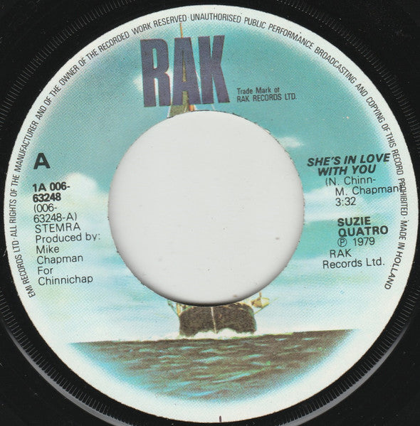 Suzi Quatro : She's In Love With You (7", Single)