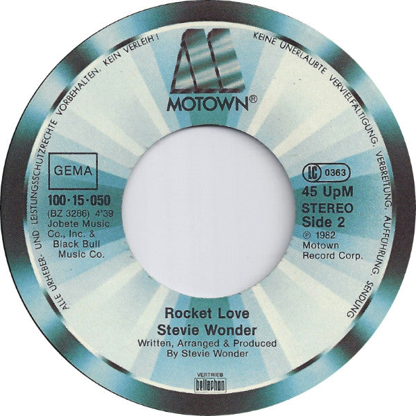 Stevie Wonder : Do I Do (7", Single)