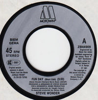 Stevie Wonder : Fun Day (7")