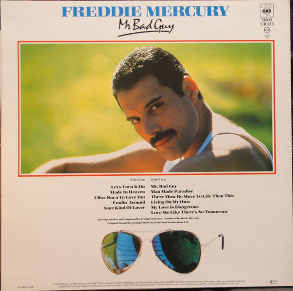 Freddie Mercury : Mr. Bad Guy (LP, Album, RE, Red)
