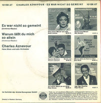 Charles Aznavour : Es War Nicht So Gemeint (7", Single)
