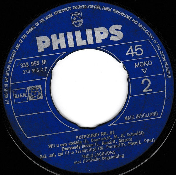 The 3 Jacksons : Potpourri Nr. 61 (7", Single)
