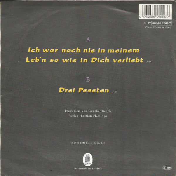Chamer Buam : Ich War Noch Nie In Meinem Leb'n So Wie In Dich Verliebt (7", Single)