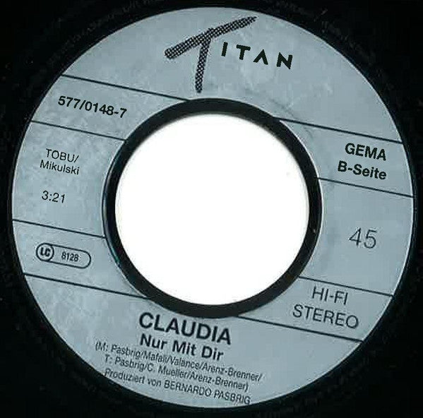Claudia (56) : Im Traum (7", Single)