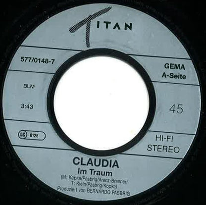 Claudia (56) : Im Traum (7", Single)