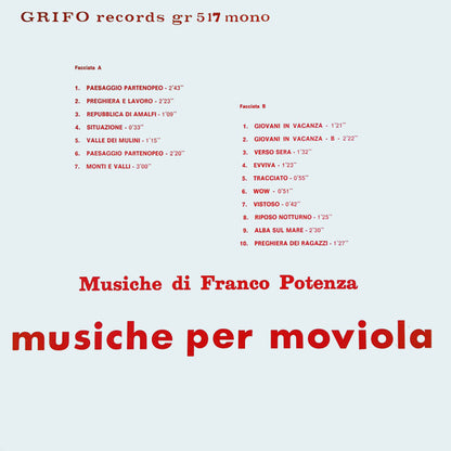 Franco Potenza : Musiche Per Moviola (LP, Album)