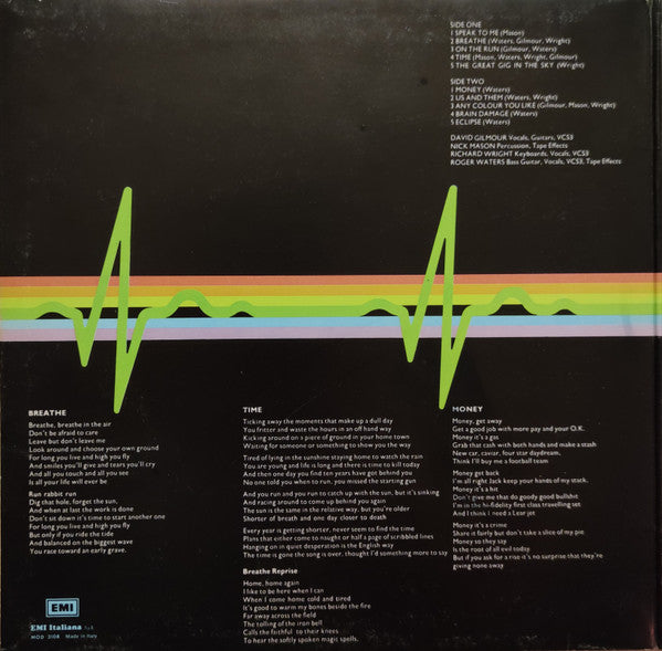 Pink Floyd : The Dark Side Of The Moon (LP, Album, RP, Gat)