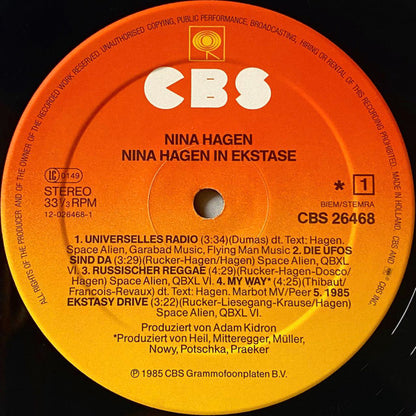 Nina Hagen : In Ekstase (LP, Album, Sun)