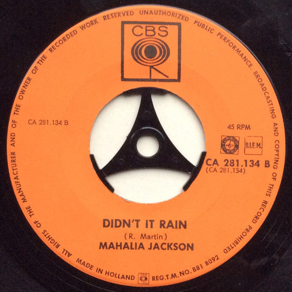 Mahalia Jackson : He's Got The Whole World In His Hands / Didn't It Rain (7", Single)