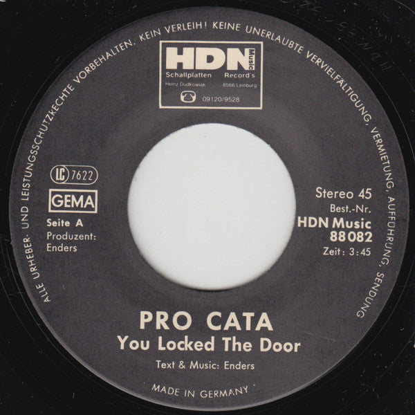Pro Cata : You Locked The Door (7", Single)