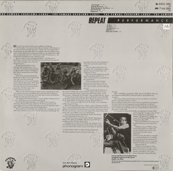 Hawkwind : Repeat Performance (LP, Comp)